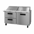 Hoshizaki America Refrigerator, Two Section Mega Top Prep Table, Drawer/Door Combo,  SR60B-24MD2